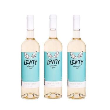 Imagem de Kit Vinho Português Levity Branco Meio Seco 750ml 3 unidades