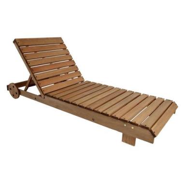 Imagem de Espreguiçadeira de Madeira para Jardins e Piscina ALF010 - ALF MÓVEIS