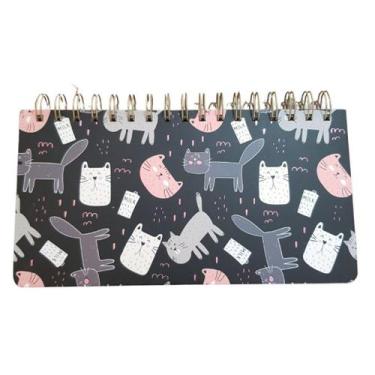Imagem de Planner Semanal Não Datado Espiral - Permanente - Gatinhos Fofos Gato 