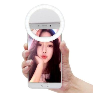 Imagem de Anel Light Ring Led P/ Selfies - Clipe Universal - Branco  - BCS