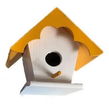 Imagem de Casinha Telhado Madeira - Cia dos Ninhos, Amarelo