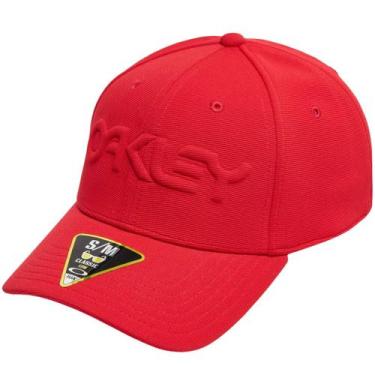 Imagem de Boné Oakley 6 Panel Stretch Hat Embossed - RED LINE, S-M