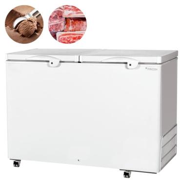 Imagem de Freezer E Conservador Horizontal 411 Litros Dupla Ação Tampa Cega HCED411 Fricon