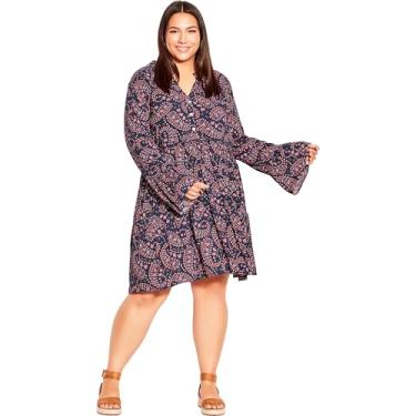 Imagem de Avenue Túnica feminina plus size Sadie, Paisley Pop, 52