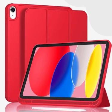 Imagem de Capa Case Smart Flip Para Novo iPad 10 Geração 10.9" Com Suporte de Ca