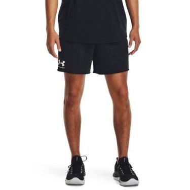 Imagem de Shorts de Treino Masculino Under Armour Rival Terry 6in, Preto, GG