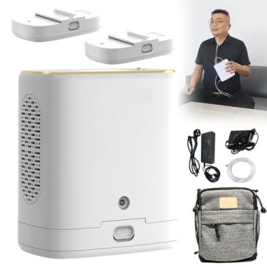 Imagem de MáQuina De Ox PortáTil De Viagens, Uso DoméStico Oxi, Mini Gerador, ConcentraçãO De 93%±3%, 1,2kg -Bateria De 5000/10000 Mah, Ac/Dc