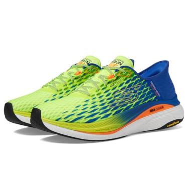 Imagem de Skechers Tênis masculino Hands Free Slip-ins Max Cushion Propulsion, Amarelo/azul., 38