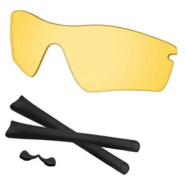 Imagem de Predrox Lentes HD Yellow Radar Path e kits de borracha de substituição para óculos de sol Oakley