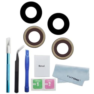 Imagem de Capa de lente de vidro YUYOND para câmera traseira de substituição para LG G5 G6 V30 + kit de ferramentas + pano limpo, For iPhone XR