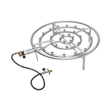 Imagem de Fogareiro Alta Pressão P/ Paella 64cm Zincado 037 Papaléguas