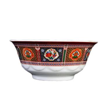 Imagem de A-to-Z Supply Tigela recortada 5265TP, 708 g, 16 cm de diâmetro, resistente à quebra, pode ser lavada na lava-louças, sem BPA, melamina, pavão, NSF, pacote com 12