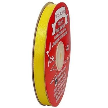 Imagem de Fita de Cetim Trader 10mm N2 com 50 Metros, COR 015 AMARELO, 50 METROS