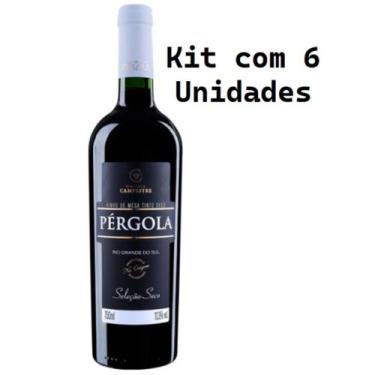 Imagem de Kit 6 Un Vinho Tinto Seco Seleção Pérgola 750 ml