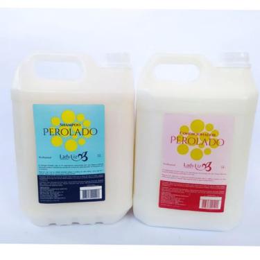 Imagem de Kit Lavatório Shampoo E Condicionador 5 Litros Galão Perolado Lady Liz