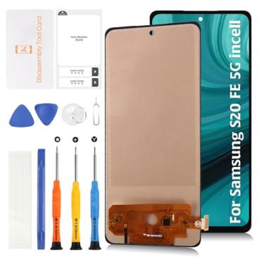 Imagem de Olivechard Tela de reposição InCell S20 FE 5G G781 (sem função de impressão digital) para Samsung Galaxy S20 FE Tela LCD Touch Digitalizador Assembléia SM-G781B, B/DS, U, U1, W, 0, N, V