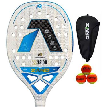 Imagem de Nova Raquete Beach Tennis Z Bruxo 2025 Antomi Ramos Zand 12k
