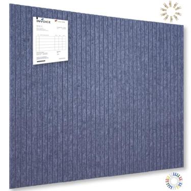 Imagem de Placa de cortiça grande para escritório placa de feltro preta - cinza 12 peças