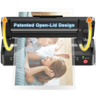 Imagem de Gasbye Máquina laminadora térmica de 9 polegadas, o primeiro design de tampa aberta do mundo, remove atolamento em 5s, desligamento automático, sem bolhas pela tecnologia ntc, 5 folhas de la