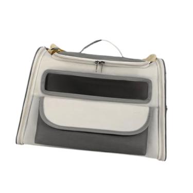 Imagem de IEUDNS Mochila de transportadora de animais de estimação Bolsa de transporte com alça Oxford Bolsa portátil portátil de viagem de viagem para gatinho para, Preto