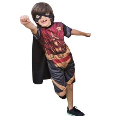 Imagem de Fantasia infantil batman-robin - festa - CHARMINHO DO BEBÊ, Robin, P