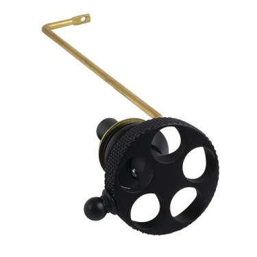 Imagem de Kingston Brass KTRKXS0 Webb Alavanca de tanque de vaso sanitário universal para montagem frontal ou lateral, preto fosco