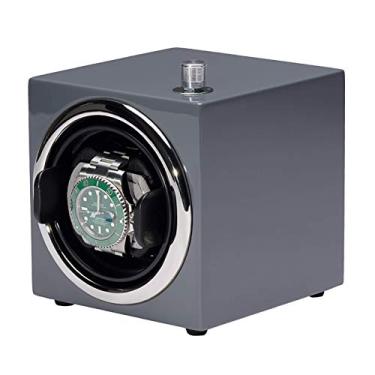 Imagem de Suporte de relógio para relógios automáticos - Mini enrolador de relógio mecânico único Agitador de relógio automático doméstico silencioso, dispositivo de relógio colorido, pintura de piano, caixa de