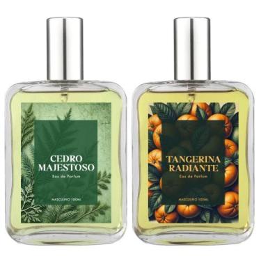 Imagem de Kit Perfume Masc. Cedro Majestoso E Tangerina Radiante 100Ml - Essênci