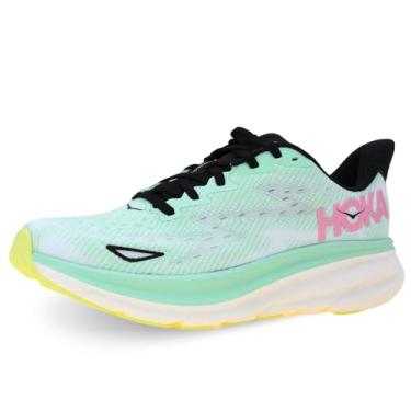 Imagem de HOKA Tênis feminino Clifton 9, Fluorita de menta/derretimento de neve, 38