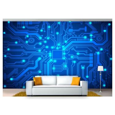 Imagem de Papel De Parede Tecnologia Finanças Computação Tec02 3M²