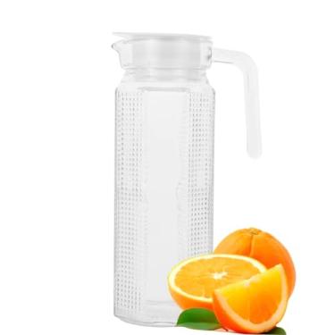 Imagem de Jarra De Vidro Grosso Suco Agua 1 Litro C/tampa Luxo Chile/Canada/México/Colombia 1250ml (México 1L)