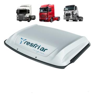 Imagem de Climatizador de Ar Caminhão Série 8 com Controle e App Branco Scania Mercedes Fordd 24v - Resfriar