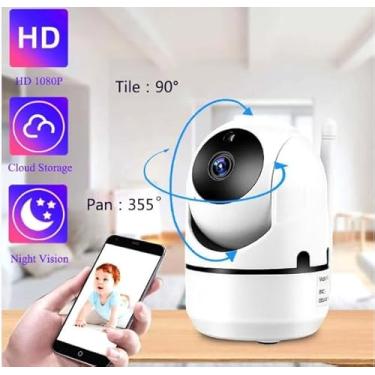 Imagem de Câmera IP Varredura Automática Visão Noturna Wireless 720p