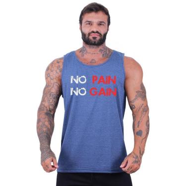 Imagem de Regata Clássica MXD Conceito No Pain No Gain Masculina-Masculino