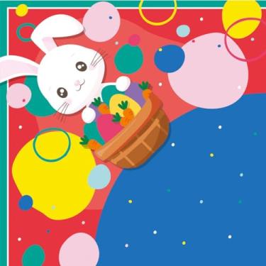 Imagem de Embalagem para Ovo de Páscoa, 39 X 39 cm, Divertidamente Azul, Embalagem com 25 Unidades, Cromus