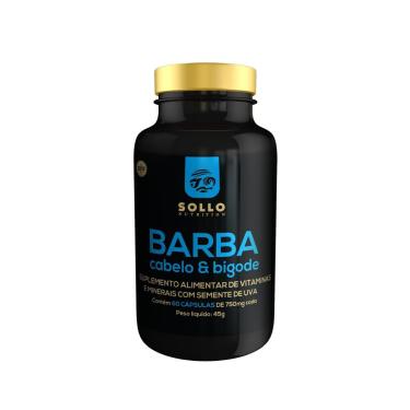 Imagem de Multivitamínicos Barba Cabelo e Bigode 60 Cápsulas-Unissex