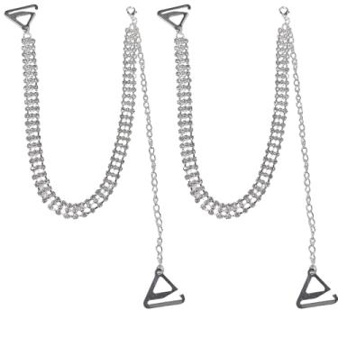 Imagem de Sutiã de noiva de cristal com strass, alças de ombro para mulheres, lingerie charmosa, alça ajustável, corrente, vestido de casamento, festa rave, formatura, festival, acessórios, verão, corpo, moda