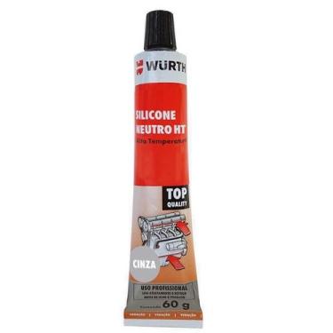 Imagem de Silicone Neutro de Alta Temperatura HT Cinza 60g Wurth 0893322102 Unit