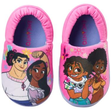 Imagem de Disney Pantufas Encanto Para Meninas - De Pelúcia Mirabel E Luisa, Sola Antiderrapante (5-12), Tamanho 7/8,