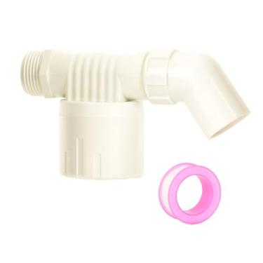 Imagem de Válvula de flutuação, válvula de controle automático de nível de água macho de entrada lateral de 2,5 cm para tanque de água, piscina, calha de gado