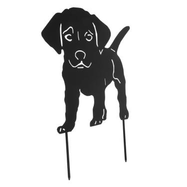 Imagem de 1 Unidade Luzes De Estaca De Metal Estaca Decorativa Para Cães Vasos De Flores Estacas De Metal Estátua De Gatinhos Decoração Para Casa Cachorro Bicho De Estimação Pilha De Sinais