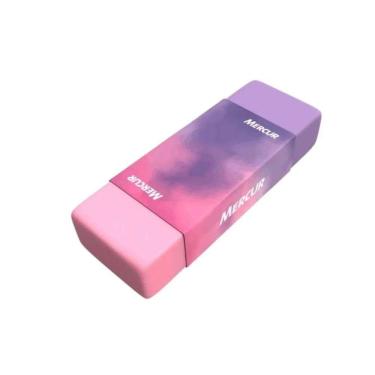 Imagem de Borracha Natural Capa de Papel Roxo e Rosa - Mercur