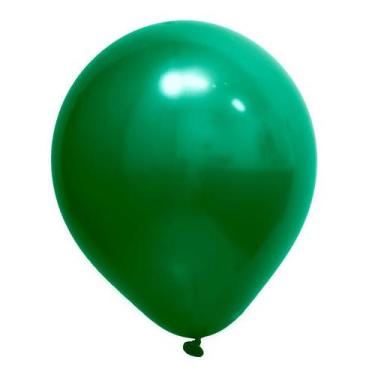 Imagem de Balão de Festa Redondo Profissional Látex Cromado - Verde - Art-Latex 