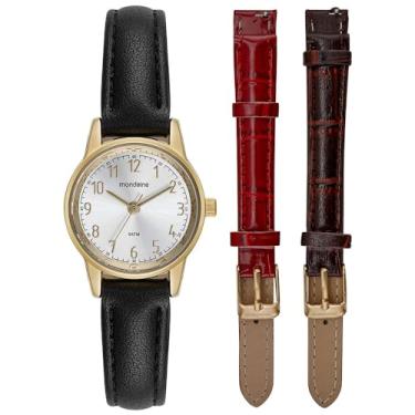 Imagem de Mondaine Relógio Feminino Dourado Trocas Pulseiras