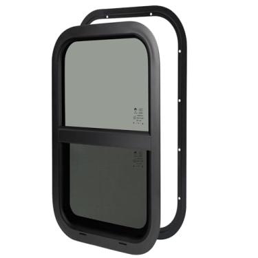 Imagem de Janela de trailer para trailer, 30,5 cm L x 56 cm A RV vertical deslizante janela para trailer de carga/reboque utilitário/trailer de viagem/motorhome/van de carga/caminhão/SUV, serve para parede