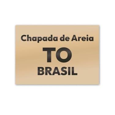 Imagem de Imã de Geladeira Chapada de Areia Tocantins MDF 8cm x 5cm