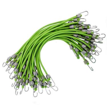 Imagem de Pacote de 30 cordões elásticos pequenos com ganchos, tiras elásticas v