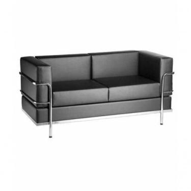 Imagem de Sofá Recepção De Escritório Linha Recepção Omega Preto - OUTRAS MARCAS