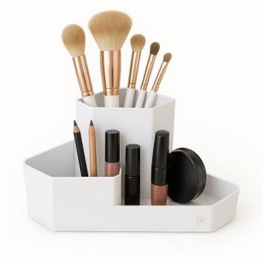 Imagem de Organizador de Mesa Multiuso Escritório Kit Maquiagem - Saz