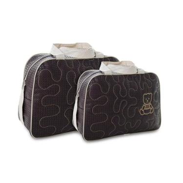 Imagem de Kit Bolsa Saída Maternidade Viagem 2 pçs Mave Baby, Marrom